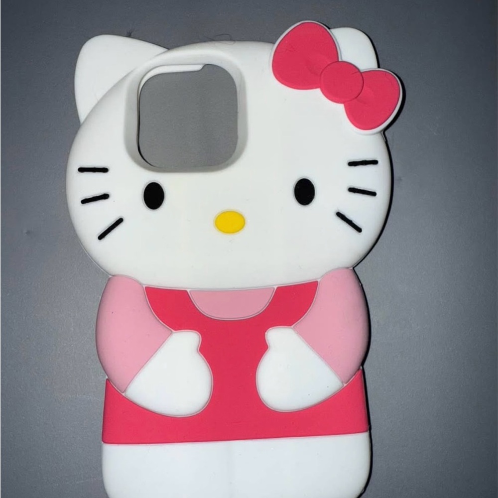 Hello Kitty White and Pink Silicone Phone Case